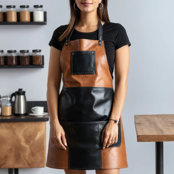 Black and Brown Cafe Apron