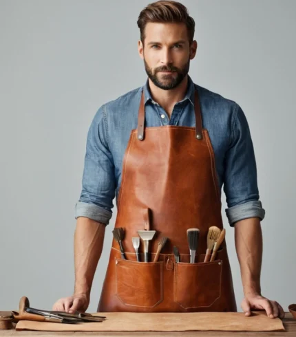 Brown Painter Leather Apron