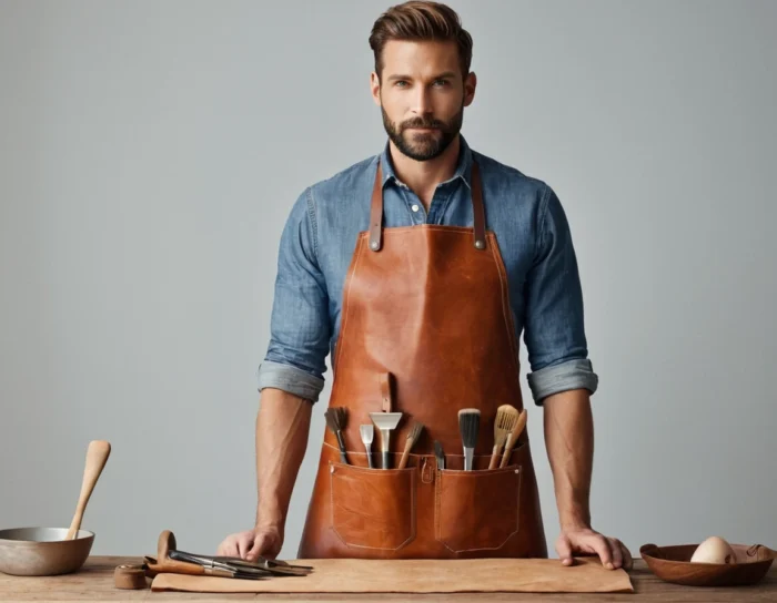 Brown Painter Leather Apron