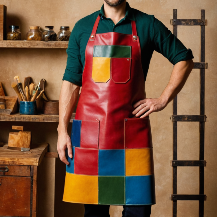 Colourful Artistry Leather Apron