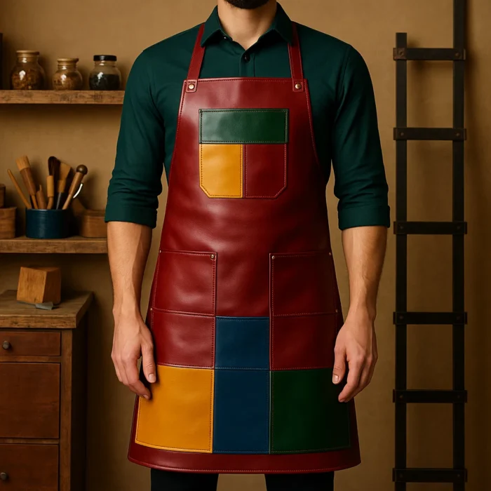 Leather Artistry Apron | Colourful Artistry Leather Apron in USA