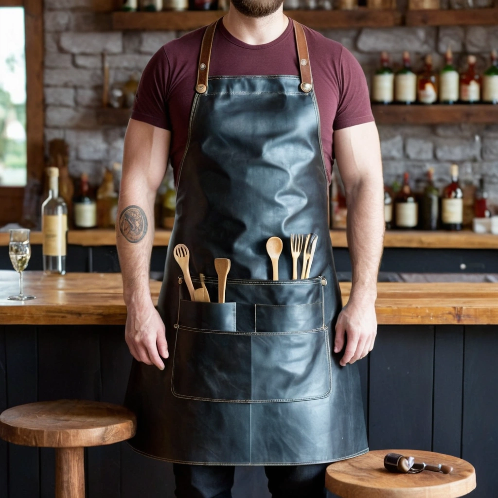 Jet Black Utility Barista Apron