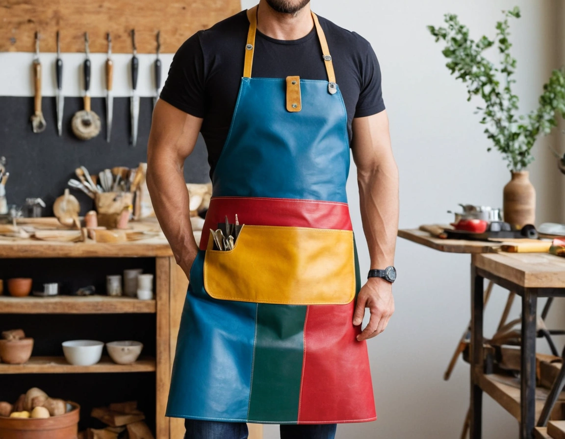 Multi Color Leather Apron