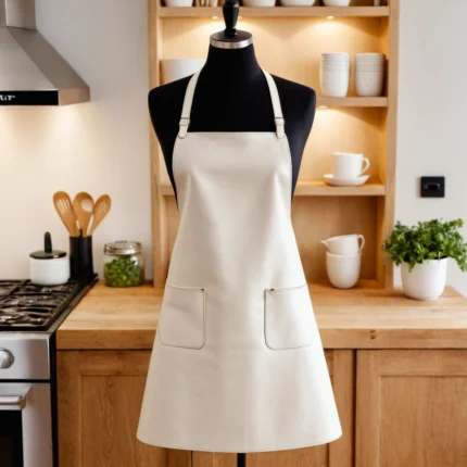 Leather Cooking Apron | White Ember Apron in United States